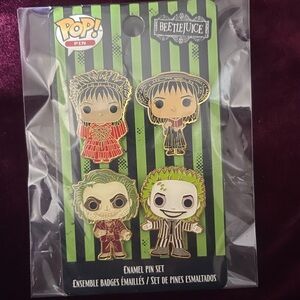 Funko Pop Beetlejuice Enamel Pin Set